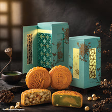 Load image into Gallery viewer, Corporate 26 Reunion Vegan Mooncake Gift Set (4 pcs X 185g. Vegetarian / Vegan. 50 sets and above, before 15 Aug 26)
